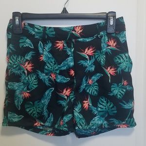 Bershka Troprical Print Shorts Final Drop